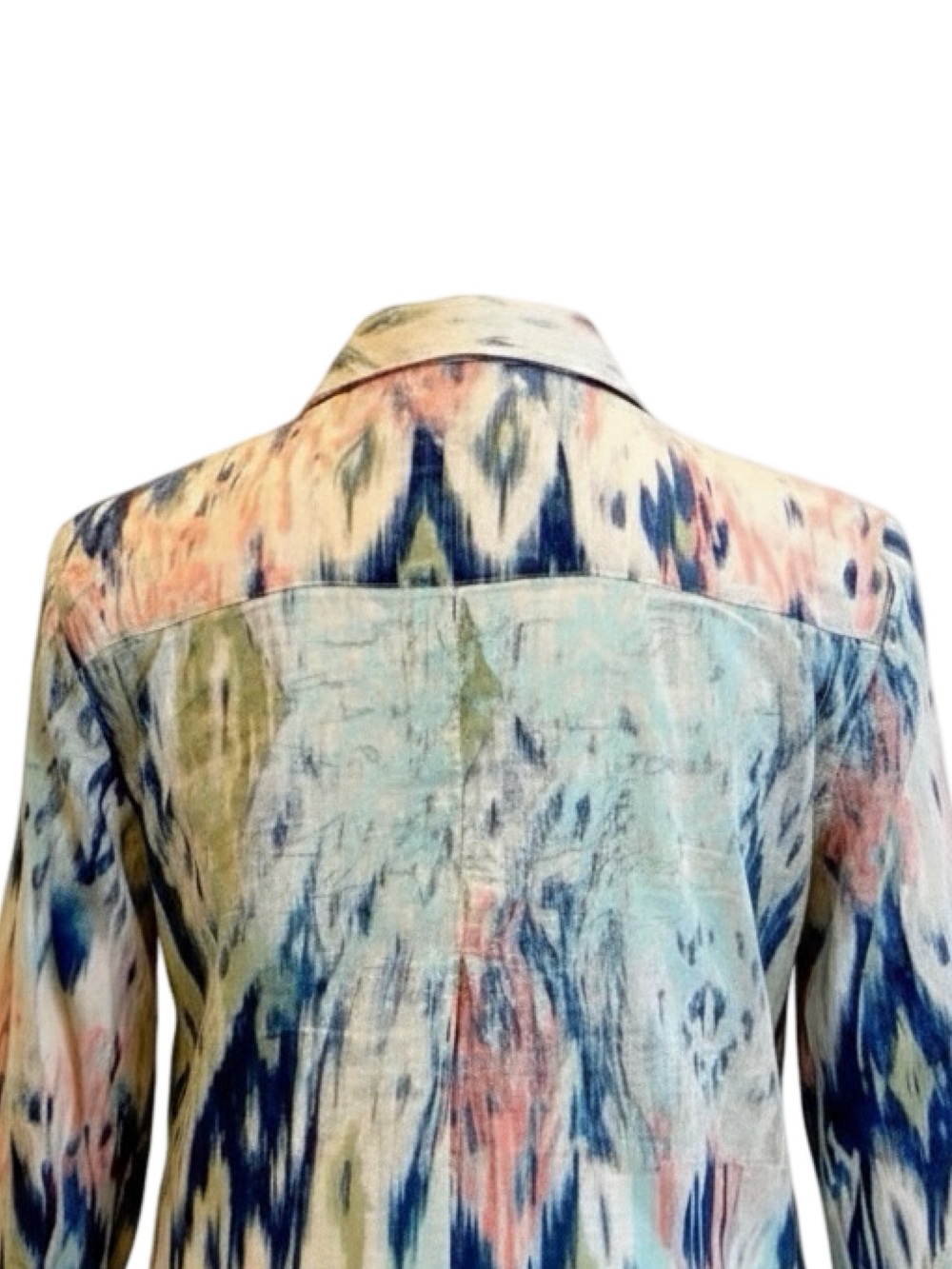 Chico's Women's No-Iron Paisley Print Long-Sleeve Shirt. Size 0 - Picture 7 of 10